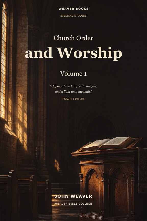Front cover of Church Order and Worship - Volume 1